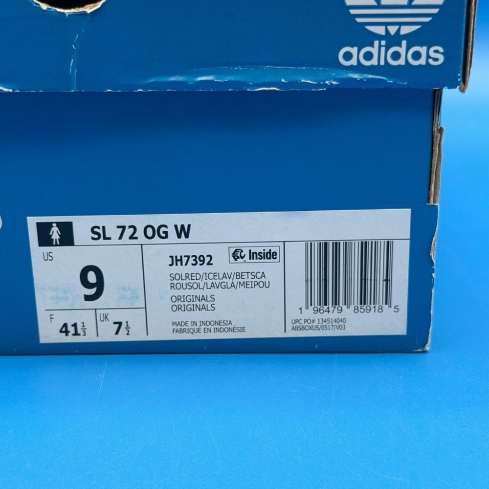 Adidas SL 72 OG Solar Red Ice Lavender JH7392 Size 8 9W - Picture 5 of 5